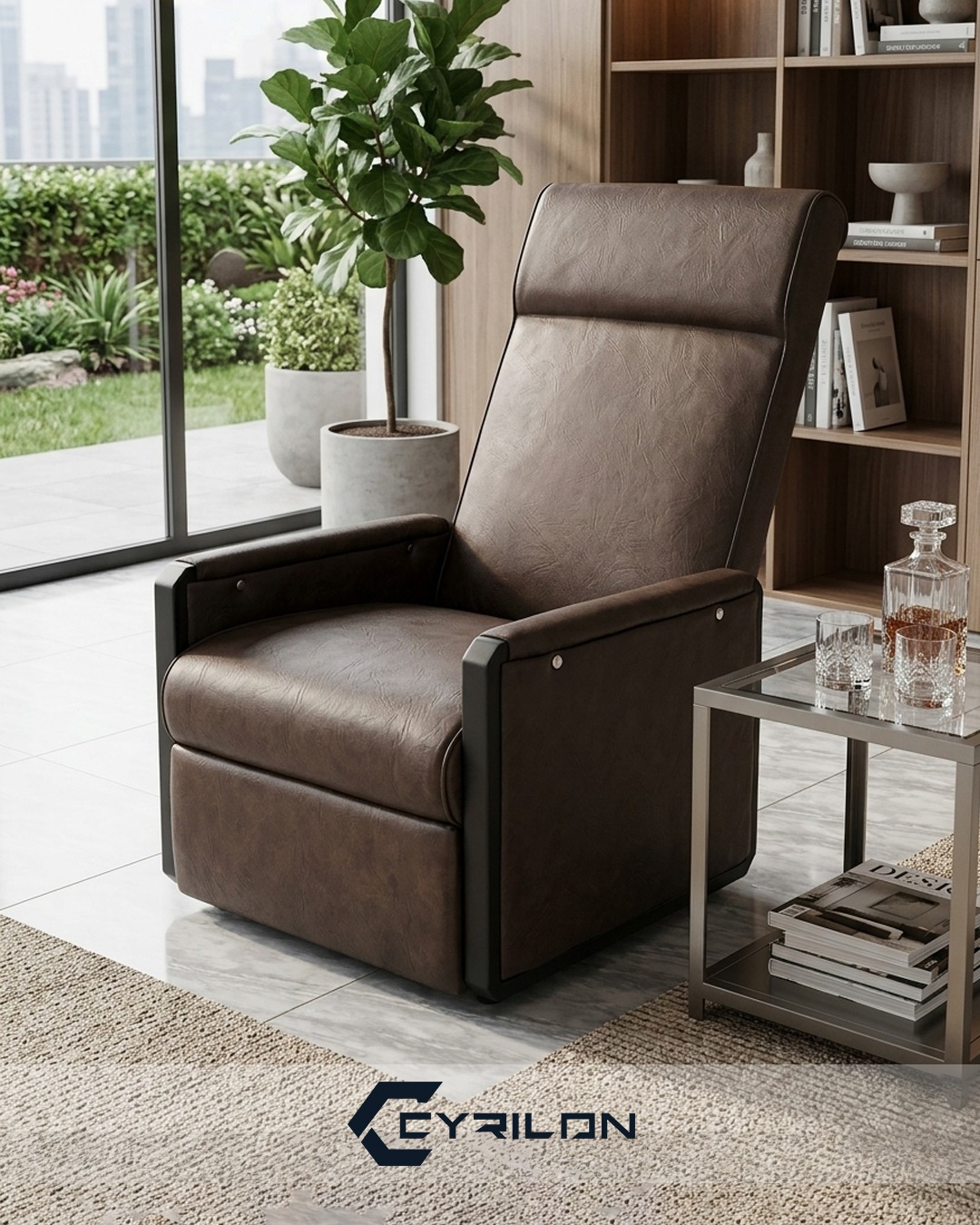Cyrilon Recliner – Brown, Lifestyle